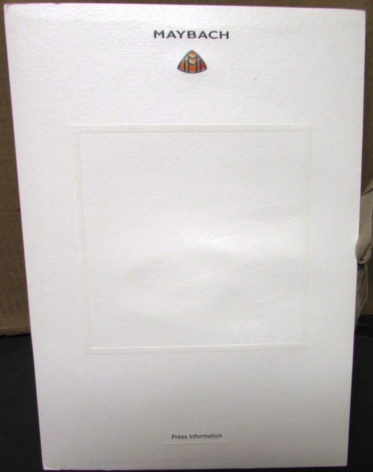 2004 Maybach Media Press Kit Release North American Auto Show Model 57 62