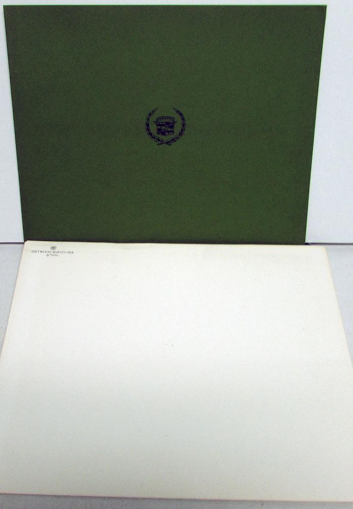 1970 Cadillac Fleetwood Seventy-Five 75 Dealer Prestige Sales Brochure Limo Nice