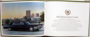 1970 Cadillac Fleetwood Seventy-Five 75 Dealer Prestige Sales Brochure Limo Nice