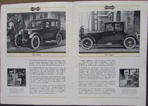1922 Cleveland Six Touring Roadster Sedan Coupe Sales Brochure Catalog Original