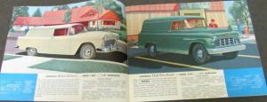 Original 1955 2nd Series Chevrolet Truck Sales Brochure Panel Sedan Delivery