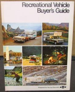 1973 Chevrolet RV Buyers Guide Cars Trucks Campers Pickup Van Blazer Suburban