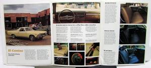 1969 Chevrolet El Camino SS 396 350 Dealer Sales Brochure Original