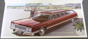1973 Chrysler Dealer Stageway Coaches Sales Brochure Limo Stretched 12 Passenger