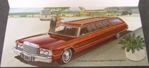 1974 Chrysler Armbruster/Stageway Coaches Brochure Limo Stretch 12 Passenger