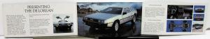 1981 DeLorean Sales Brochure Leaflet Original