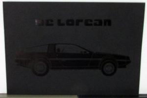1981 DeLorean Prestige Sales Brochure Original Black Cover Ireland Reference