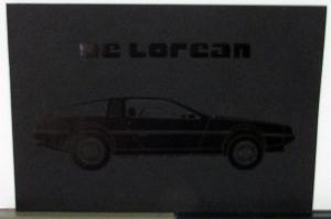 1981 DeLorean Prestige Sales Brochure Original Black Cover Ireland Reference