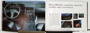 1981 DeLorean Prestige Sales Brochure Original Black Cover Ireland Reference