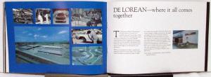 1981 DeLorean Prestige Sales Brochure Original Black Cover Ireland Reference