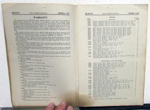 1923 Durant Model A22 4 Cylinder Original Parts Book Original
