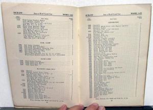 1923 Durant Model A22 4 Cylinder Original Parts Book Original
