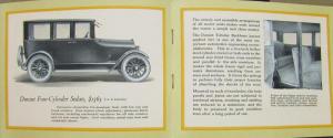 1924 Durant Four Touring Roadster Coupe Sedan Models Sales Brochure Original