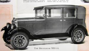 1928 Durant 55 Models Coupe 2 Door Sedan 4 Door Brougham Sales Brochure Original
