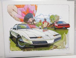 1982 Ken Dallison Print Portfolio GM Perf Camaro Z-28 Pontiac T/A GTO Hurst/Olds