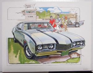 1982 Ken Dallison Print Portfolio GM Perf Camaro Z-28 Pontiac T/A GTO Hurst/Olds