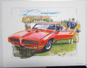 1982 Ken Dallison Print Portfolio GM Perf Camaro Z-28 Pontiac T/A GTO Hurst/Olds