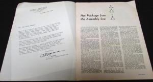 Original 1962 Dodge Dealer Info Brochure 413 Ramcharger Dart Special Max Wedge