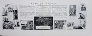 1924 Essex Motor Cars Construction Details Color Sales Brochure Folder ORIGINAL