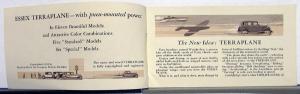 1932 Essex Terraplane Standard & Special Models Sales Small Brochure Original