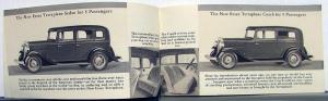 1932 Essex Terraplane Standard & Special Models Sales Small Brochure Original