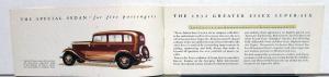 1932 Essex Super Six Sedan Coach Coupe Color Sales Brochure Original