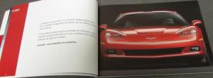 2006 Chevrolet Corvette Dealer Prestige Brochure French Text Foreign