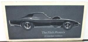 1966 Fitch Phoenix Rear Engine Sports Car Original Sales Brochure