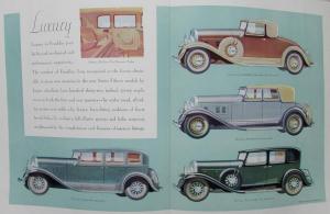 1931 Franklin Car Series 15 Deluxe Color Sales Brochure Original