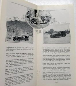 1927 Gardner Eight In Line Automobile Sales Brochure Thrilling Deeds