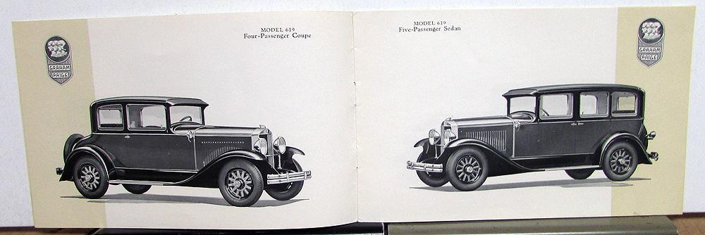 Factory Photo Picture Ref. #44808 1928 Graham 629 Five Passenger Town Sedan 