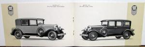 1928 Graham Paige Model 610 619 629 Original Sales Brochure Folder