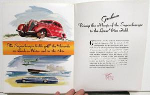 1936 Graham Supercharger Series 110 Auto Sales Brochure Original