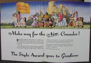 1936 Graham Crusader Series 80 Auto Color Sales Brochure Original