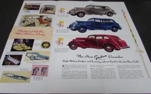 1936 Graham Crusader Series 80 Auto Color Sales Brochure Original
