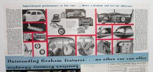 1937 Graham Supercharger Series 116 & 120 Cavalier Series 95 Sales Brochure Orig