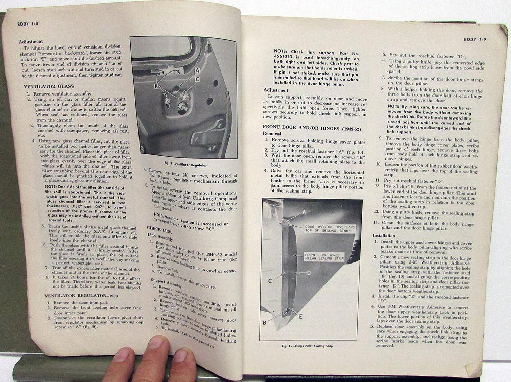 194953 Chevrolet Dealer Service Shop Manual Passenger Car Repair Original