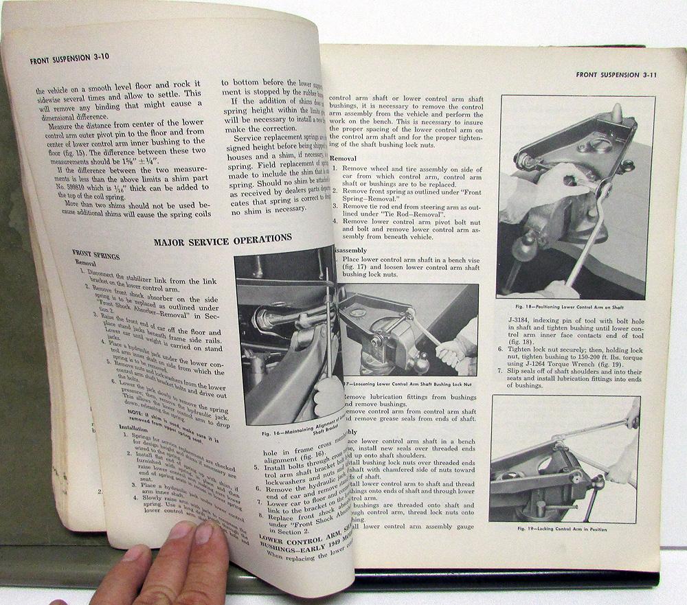 194953 Chevrolet Dealer Service Shop Manual Passenger Car Repair Original