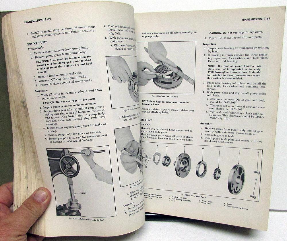 194953 Chevrolet Dealer Service Shop Manual Passenger Car Repair Original