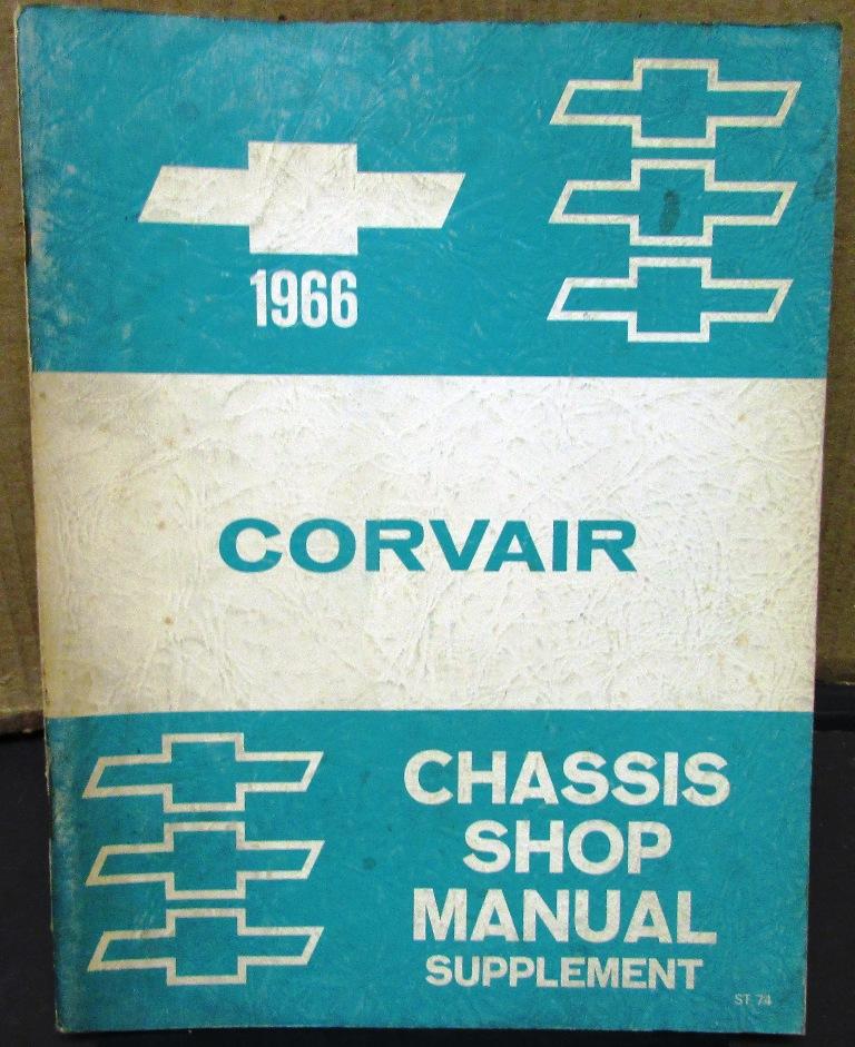 Original 1966 Chevrolet Corvair Dealer Service Shop Manual Supplement Repair