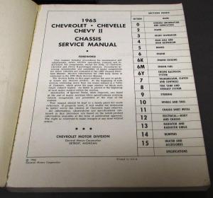1965 Chevrolet Service Shop Manual Set Chevy II Chevelle Repair Original