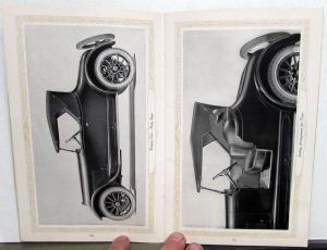 1921 Buick Six Cylinder Opened & Closed Models Twenty One Sales Brochure