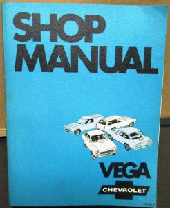 1971 Chevrolet Dealer Service Shop Manual Vega 2300 Repair