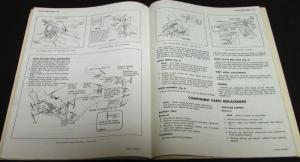 1970 Chevrolet Service Shop Manual Supplement Camaro Overhaul Repair