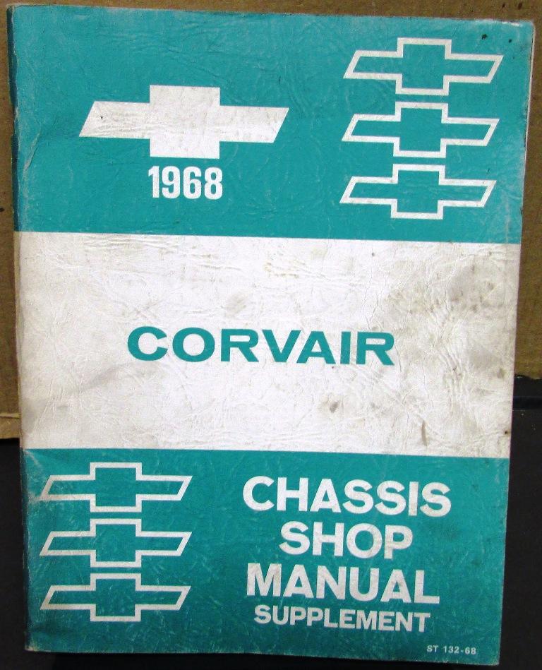 Original 1968 Chevrolet Service Shop Manual Supplement Corvair Repair