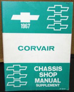 Original 1967 Chevrolet Service Shop Manual Supplement Corvair Repair