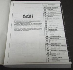 1979 Chevrolet Dealer Service Shop Manual Chevette Repair