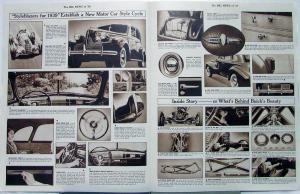 1939 Buick BIG NEWS Rotogravure Section Sales Brochure Folder ORIGINAL