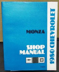 1980 Chevrolet Dealer Service Shop Manual Monza Repair Chevy