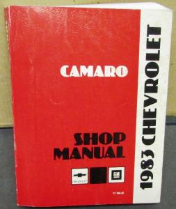 1983 Chevrolet Dealer Service Shop Manual Camaro Chassis Body Z28 Chevy Repair